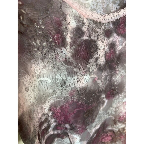 Rue 21 Purple And Pink Lace Top Short Sleeve Size M Fairy Whimsigoth - Picture 10 of 12